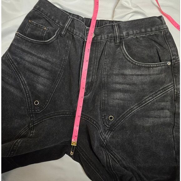 NEW Real Takai black baggy wide leg rodeo denim Japan unisex jeans‎ XL - Picture 9 of 11